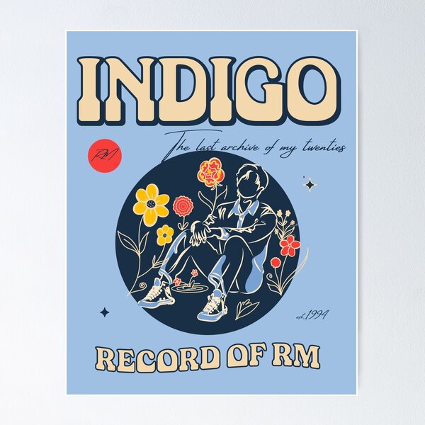 Aperçu de l'œuvre RM indigo créée et vendue par nelkrshop.