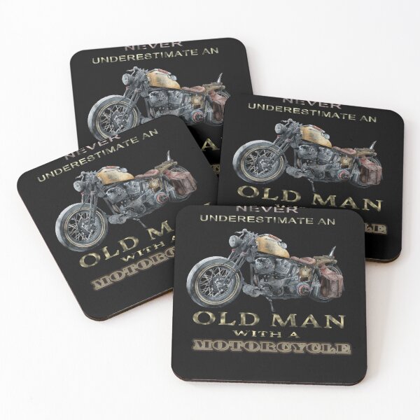 Item preview,  Never Underestimate An Old Man With A Motorcycle  designed and sold by david parry.