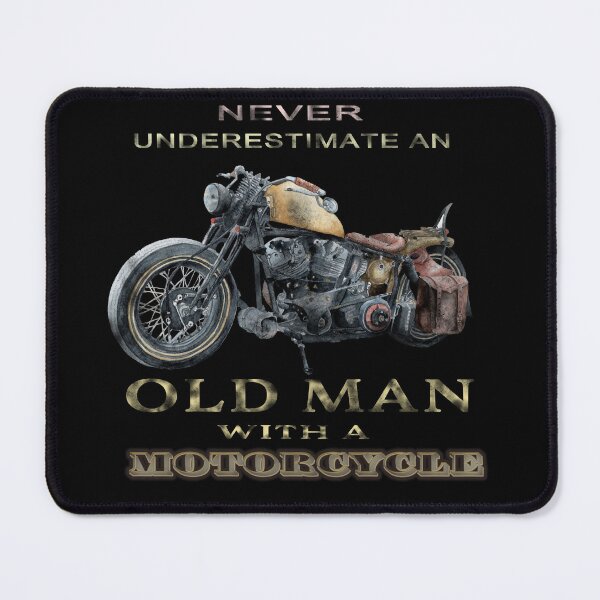 Item preview, Never Underestimate An Old Man With A Motorcycle designed and sold by david parry.