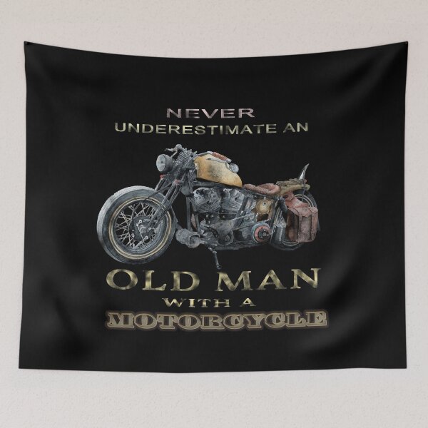 Item preview,  Never Underestimate An Old Man With A Motorcycle  designed and sold by david parry.