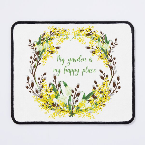 Item preview, My garden is my happy place designed and sold by Thirdsun.