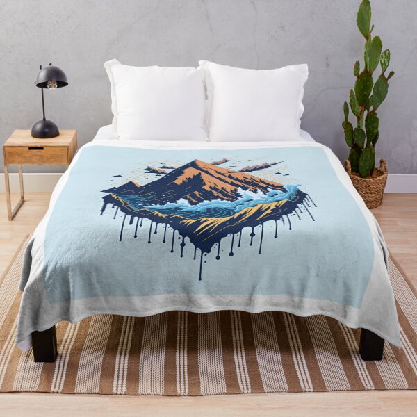 Item preview, Salpicaduras de montaña| Montaña Vibrante| Arte de camiseta gráfica de estilo de grabado vintage de paisaje designed and sold by RedArtG09.