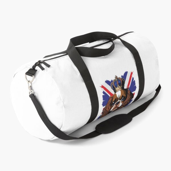 Item preview, king Charles coronation Spaniel dog wearing a crown with Union Jack Flag designed and sold by Gerald Waters.