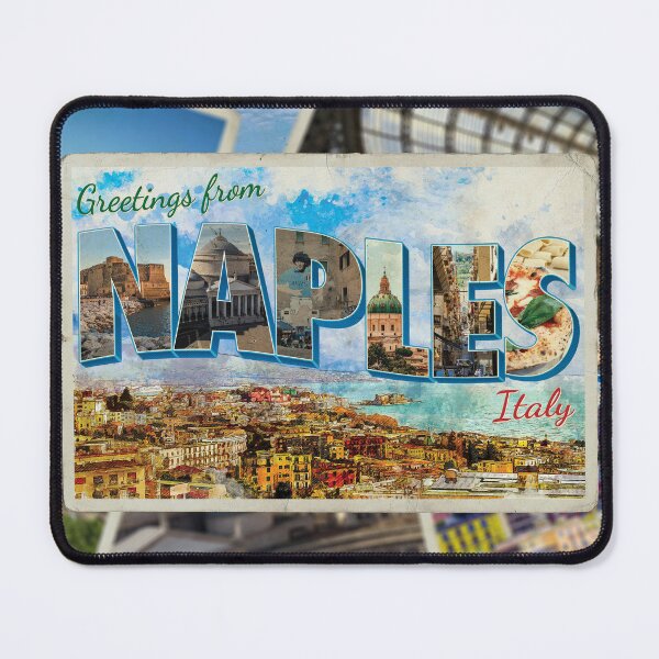 Item preview, Greetings from Naples in Italy Vintage style retro souvenir designed and sold by DeveloperProp0.