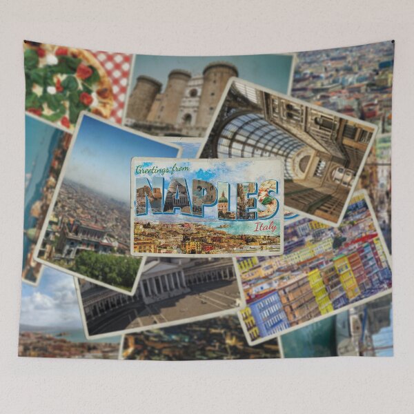 Item preview, Greetings from Naples in Italy Vintage style retro souvenir designed and sold by DeveloperProp0.