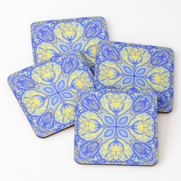 Item preview, Yellow Blue Entangle designed and sold by Annette Marionneaux Stevenson.