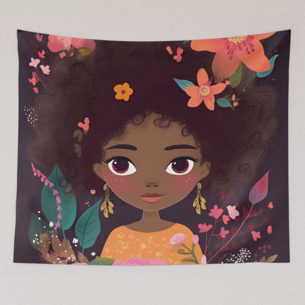 Item preview, Little Fairy in the Floral Garden designed and sold by Red Witch Art.
