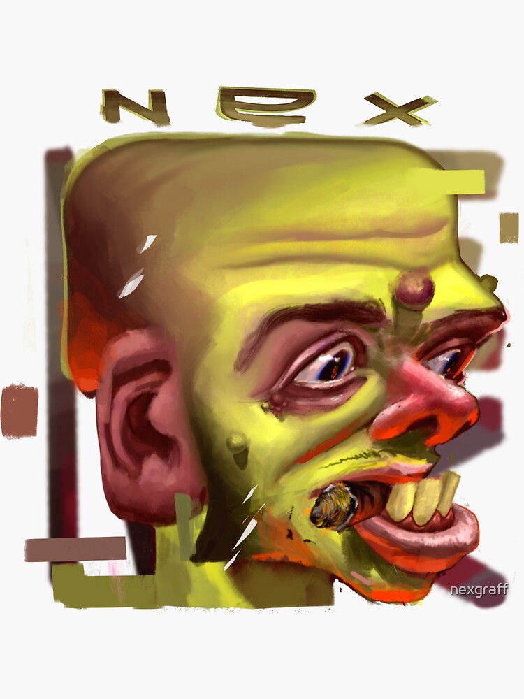 Thumbnail 3 of 3, Sticker, NEX Monster designed and sold by nexgraff.