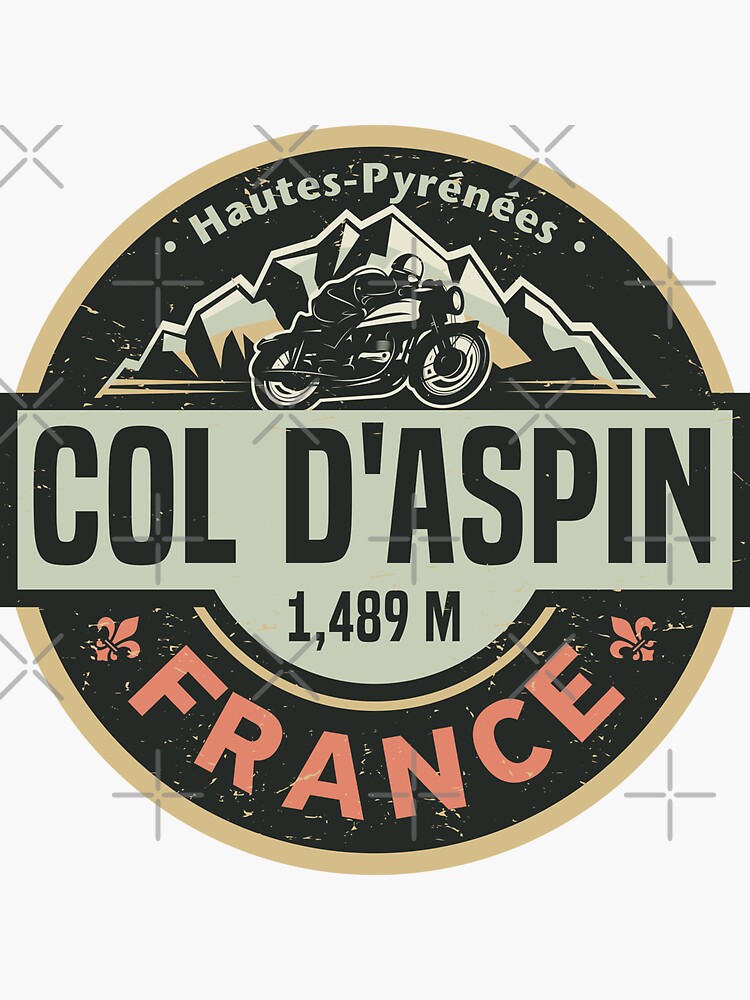 Thumbnail 3 von 3, Sticker, Col d'Aspin, Frankreich designt und verkauft von studio838.