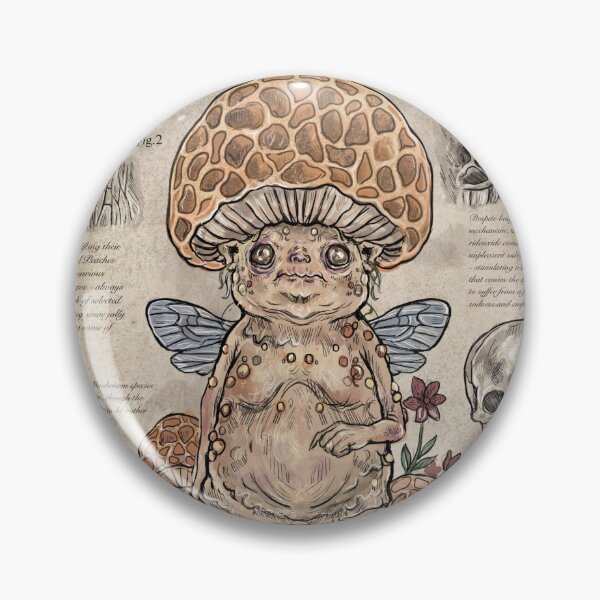 Item preview, Wrinkled Peach Mushroom Creature designed and sold by CharlotteGanz.