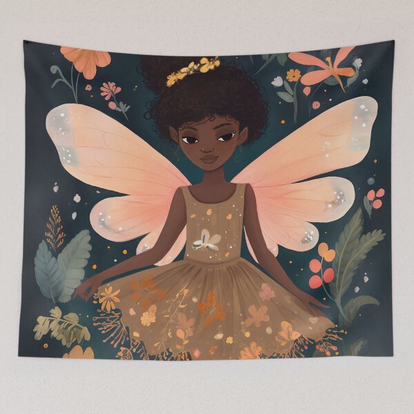 Item preview, Cute Fairy in the Floral Garden1 designed and sold by Red Witch Art.