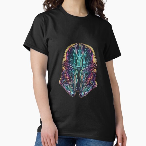Vista previa del artículo con la obra «Casco Mando», diseñado y vendido por CanaryCanvas.