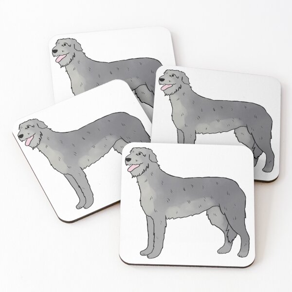 Item preview, Irish wolfhound dog cute illustration  designed and sold by Yarafantasyart.