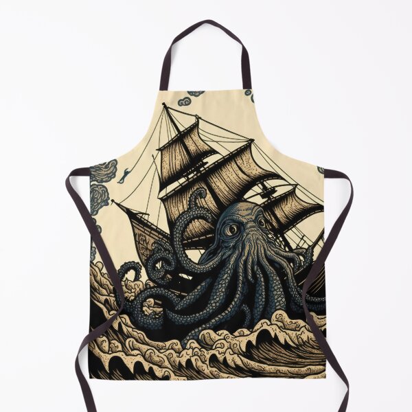 Item preview, Kraken Attacking Ship designed and sold by pauloss.