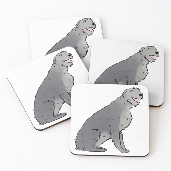 Item preview, Irish wolfhound dog cute illustration  designed and sold by Yarafantasyart.
