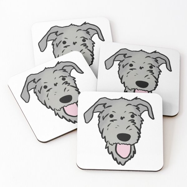 Item preview, Irish wolfhound dog cute illustration  designed and sold by Yarafantasyart.