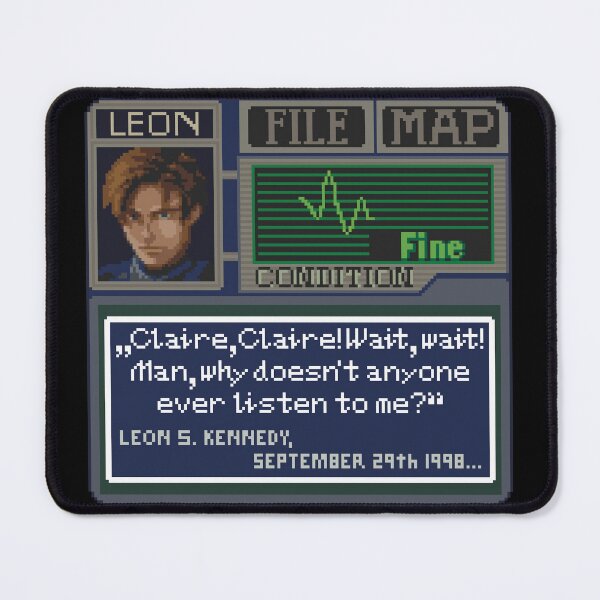 Item preview, Resident Evil Leon Kennedy Pixel Art designed and sold by AlleenasPixels.