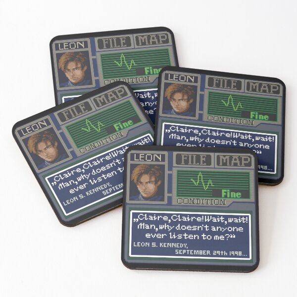 Item preview, Resident Evil Leon Kennedy Pixel Art designed and sold by AlleenasPixels.