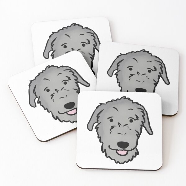 Item preview, Irish wolfhound dog cute illustration  designed and sold by Yarafantasyart.