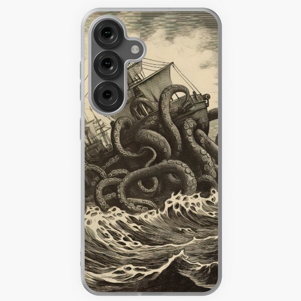 Item preview, Vintage Kraken Attacking Ship designed and sold by pauloss.