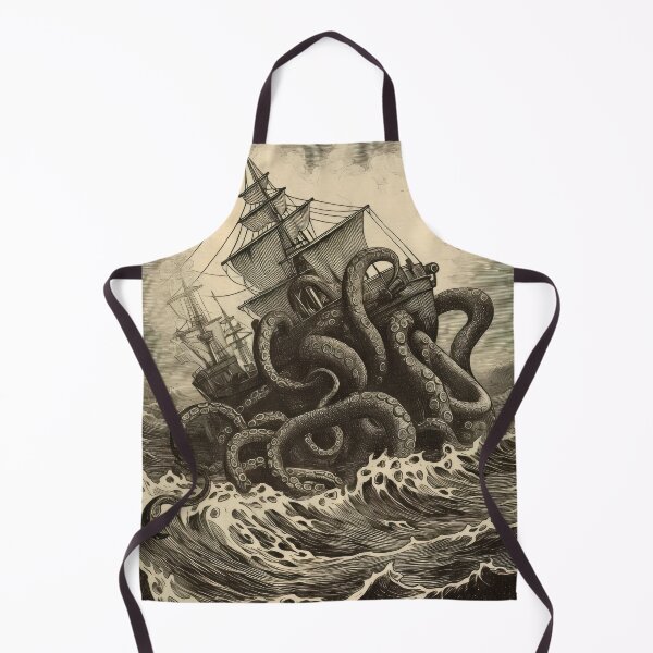 Item preview, Vintage Kraken Attacking Ship designed and sold by pauloss.