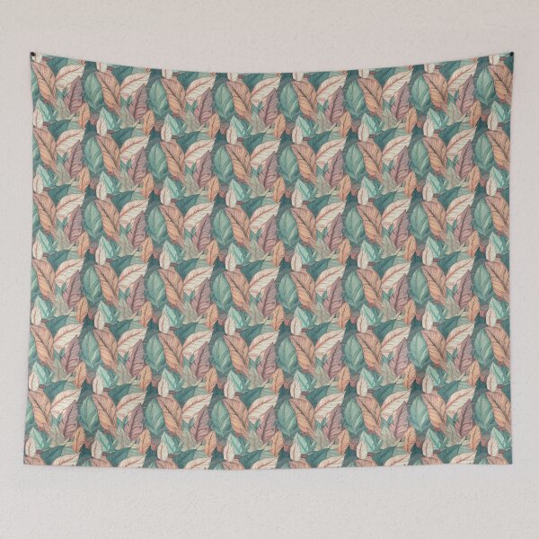 Aperçu de l'œuvre Leaves Summer Watercolor Pattern Hand-drawn Handmade Kaleidoscope créée et vendue par harmoneer.