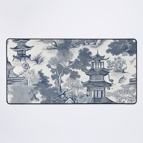 Item preview, Ancient Ming China - Blue and White Chinoiserie - Linen designed and sold by Kentala.