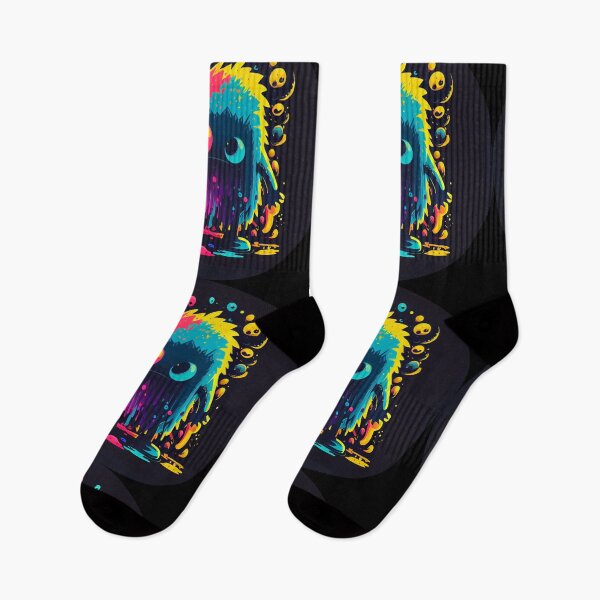 Item preview,  "Whimsical Monsters in Vibrant Neon: A Vector Art Series" designed and sold by Mykhailov.