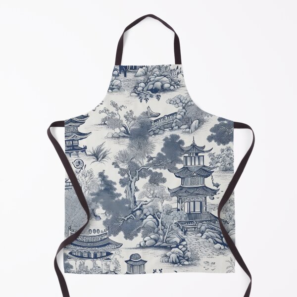 Item preview, Ancient Ming China - Blue and White Chinoiserie - Linen designed and sold by Kentala.