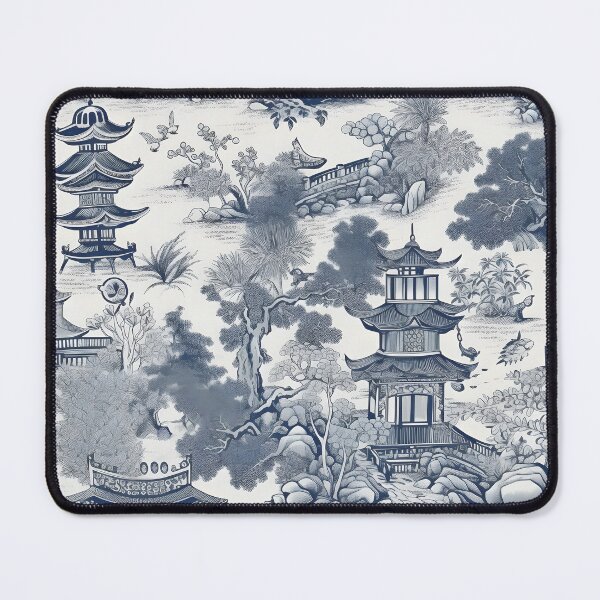 Item preview, Ancient Ming China - Blue and White Chinoiserie - Linen designed and sold by Kentala.