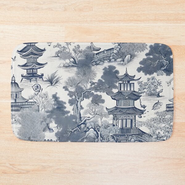 Item preview, Ancient Ming China - Blue and White Chinoiserie - Linen designed and sold by Kentala.