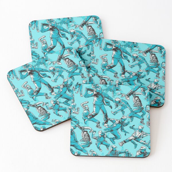 Item preview, Hip Hop Dancers Repeating Pattern Design designed and sold by Juuskus.