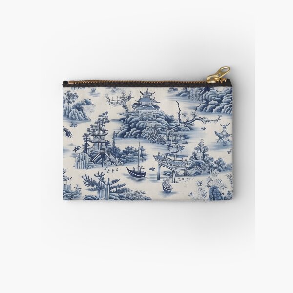 Item preview, Blue and white chinoiserie Ming China porcelain bedspread designed and sold by Kentala.