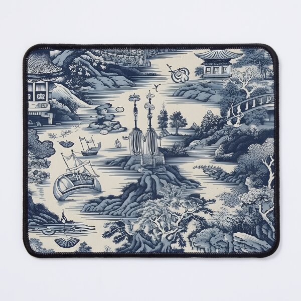 Item preview, Ancient Ming China Chinoiserie Blue and White Duvet Cover designed and sold by Kentala.