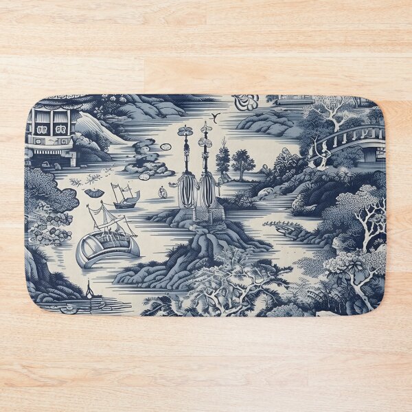 Item preview, Ancient Ming China Chinoiserie Blue and White Duvet Cover designed and sold by Kentala.