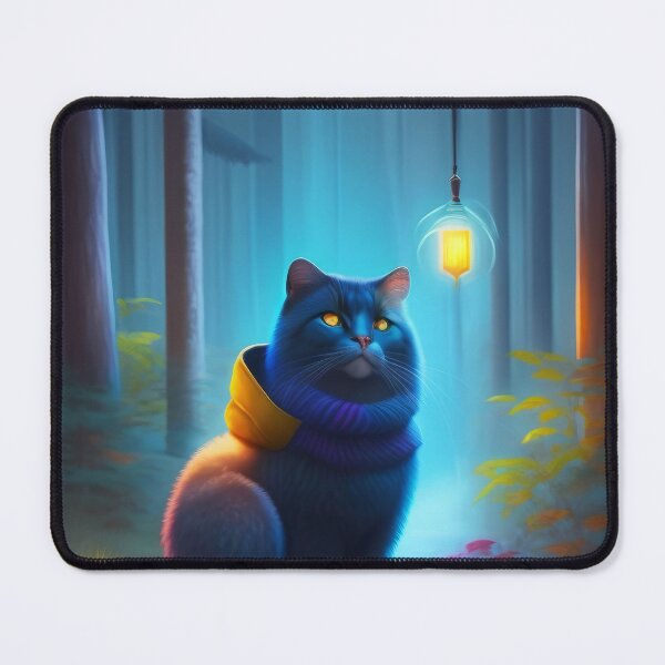 Item preview, Fairytale cat in a blue raincoat designed and sold by NBazilenco.