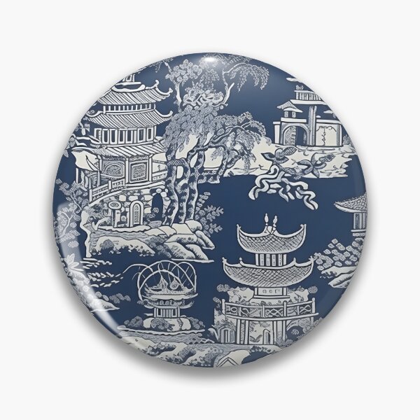Item preview, Chinoiserie blue and white Ancient Ming China porcelain designed and sold by Kentala.