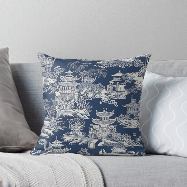 Item preview, Chinoiserie blue and white Ancient Ming China porcelain designed and sold by Kentala.