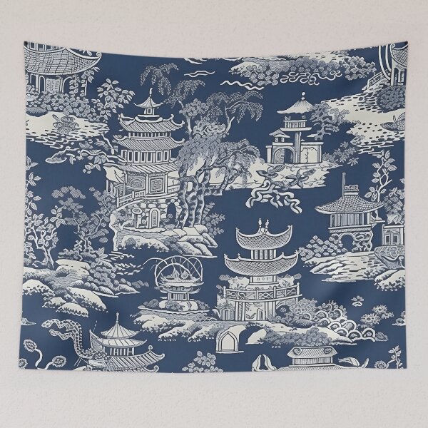 Item preview, Chinoiserie blue and white Ancient Ming China porcelain designed and sold by Kentala.