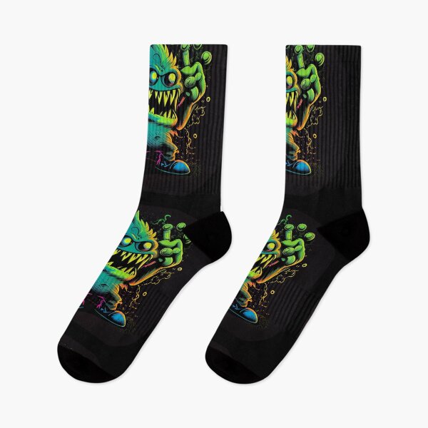 Item preview, "Whimsical Monsters in Vibrant Neon: A Vector Art Series" designed and sold by Mykhailov.