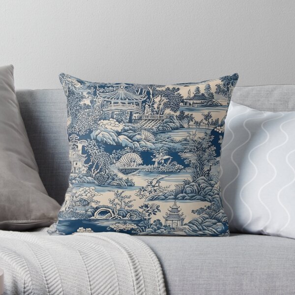 Blue willow hot sale pillows