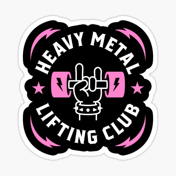 Item preview, Heavy Metal Lifting Club (Pink) designed and sold by brogressproject.