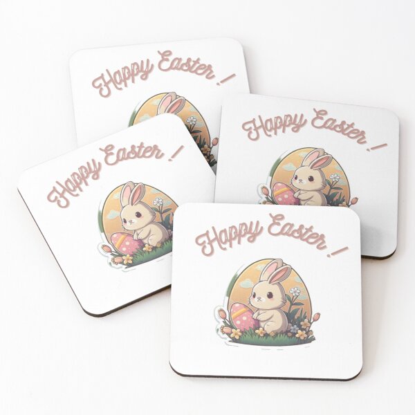 Item preview, Coloring bunny - Happy Easter designed and sold by Ernest Petitjean Créations.