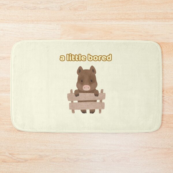 Item preview, A Little Bored. Cute Wild Boar designed and sold by Rebel-Design.