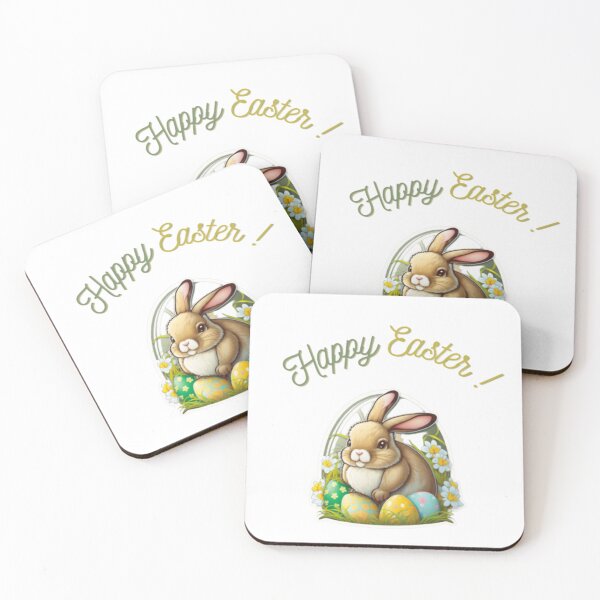 Item preview, Coloring bunny - Happy Easter designed and sold by Ernest Petitjean Créations.