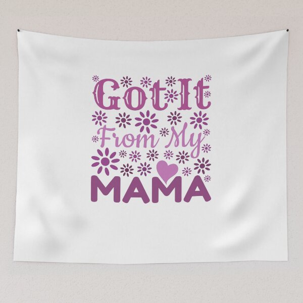 Item preview, I got it from Mama - happy Mothers Day – Mother’s Day t-shirt design - Sticker redbubble designed and sold by bluehatgraphics.