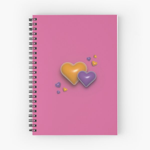 Item preview, 3D heart in yellow and purple colors  designed and sold by Tinuwiell.
