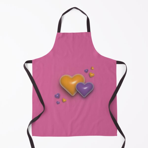 Item preview, 3D heart in yellow and purple colors  designed and sold by Tinuwiell.