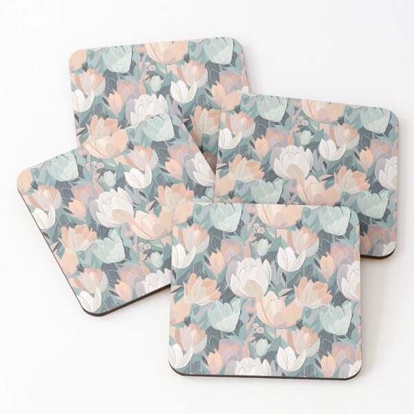 Item preview, Tulips Watercolor Pattern Hand-drawn Handmade Kaleidoscope designed and sold by harmoneer.