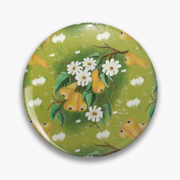 Item preview, Pears and white flowers designed and sold by GinaDesignUK.